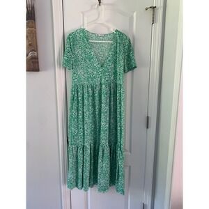 zara green dress with white flowers Flower for Sale up to 90% Off: Poshmark Model height